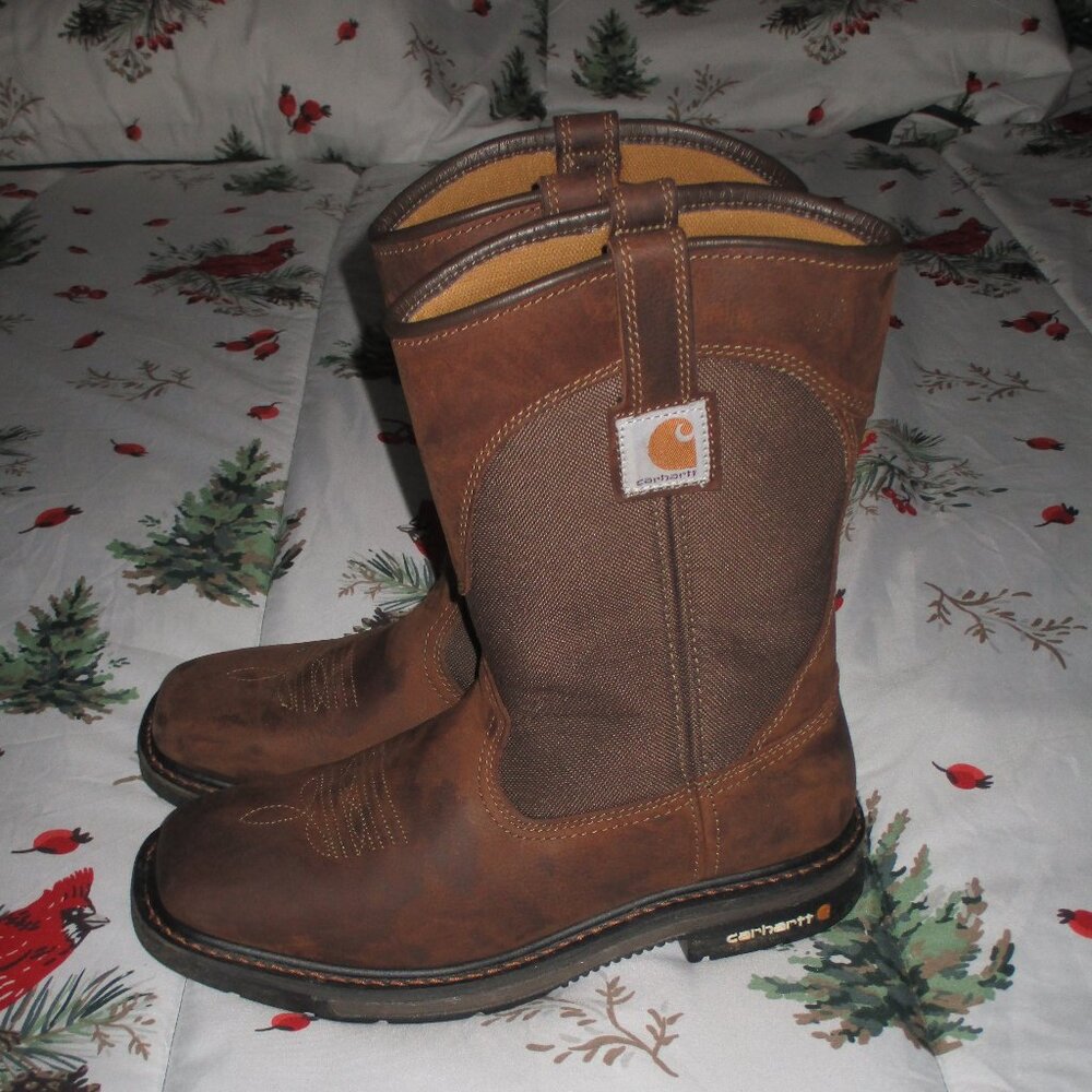 Carhartt Wellington Square toe Work boots 10